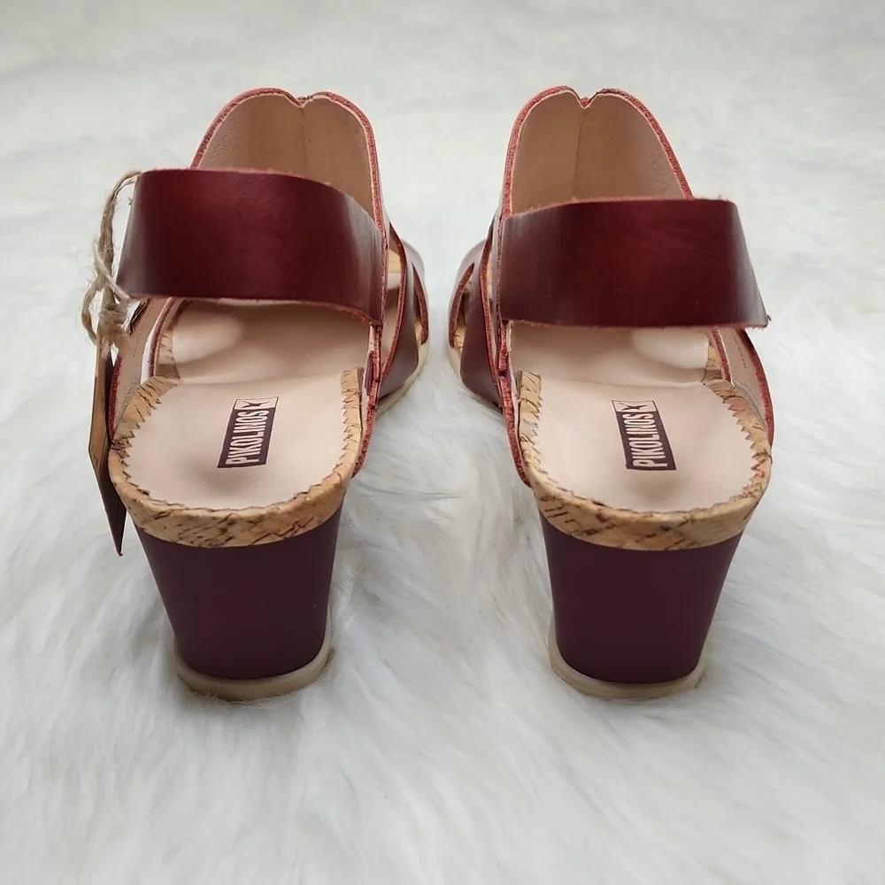 Pikolinos Vigo W3R-1676 Arcilla Wedge Sandal Heels